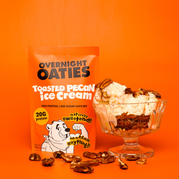 Toasted Pecan Ice Cream Overnight Oats