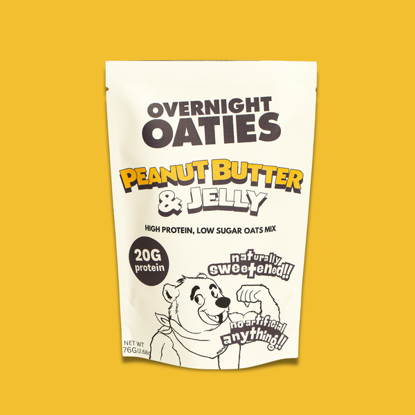 Peanut Butter and Jelly Overnight Oats