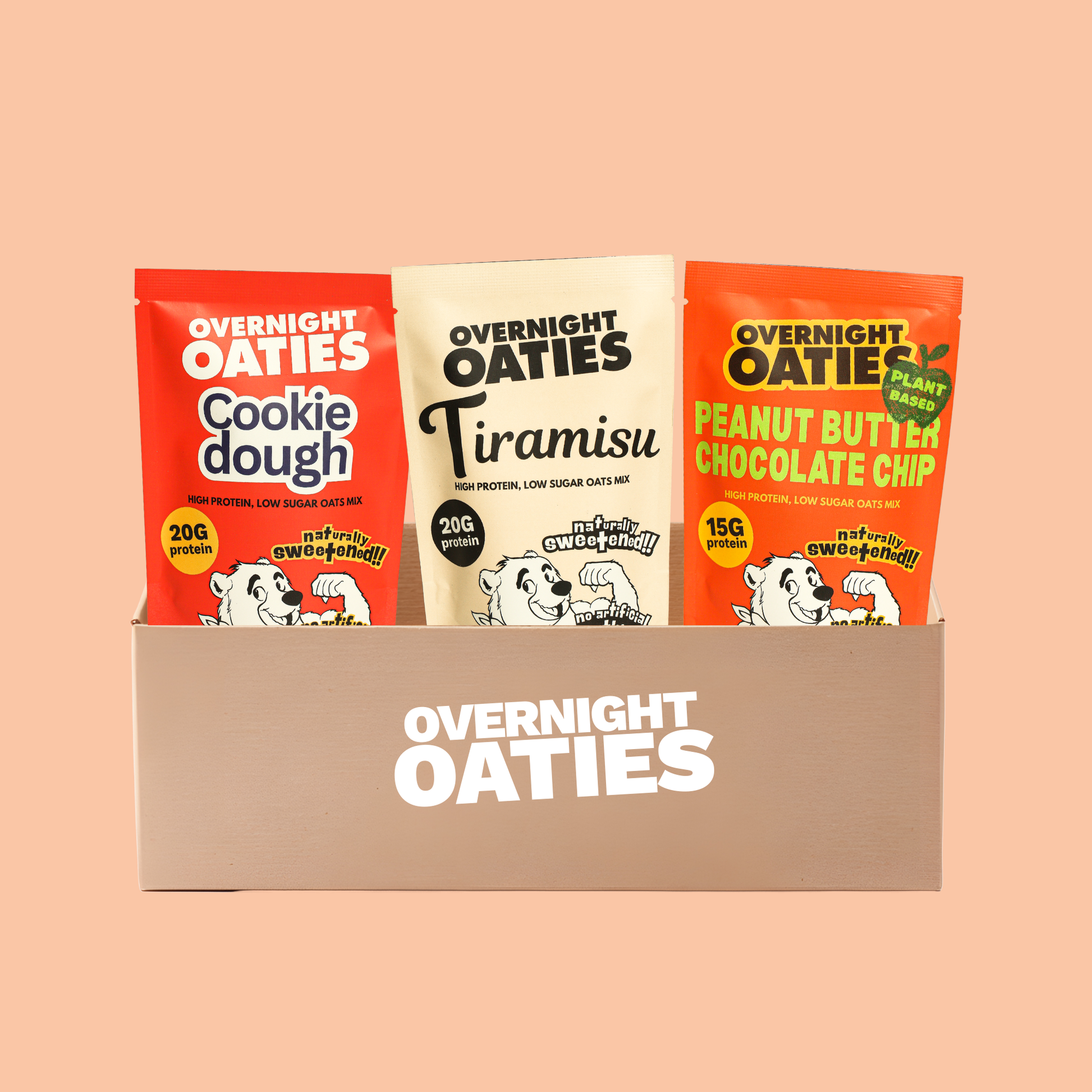 overnight oaties oats chocolate variety pack bundle